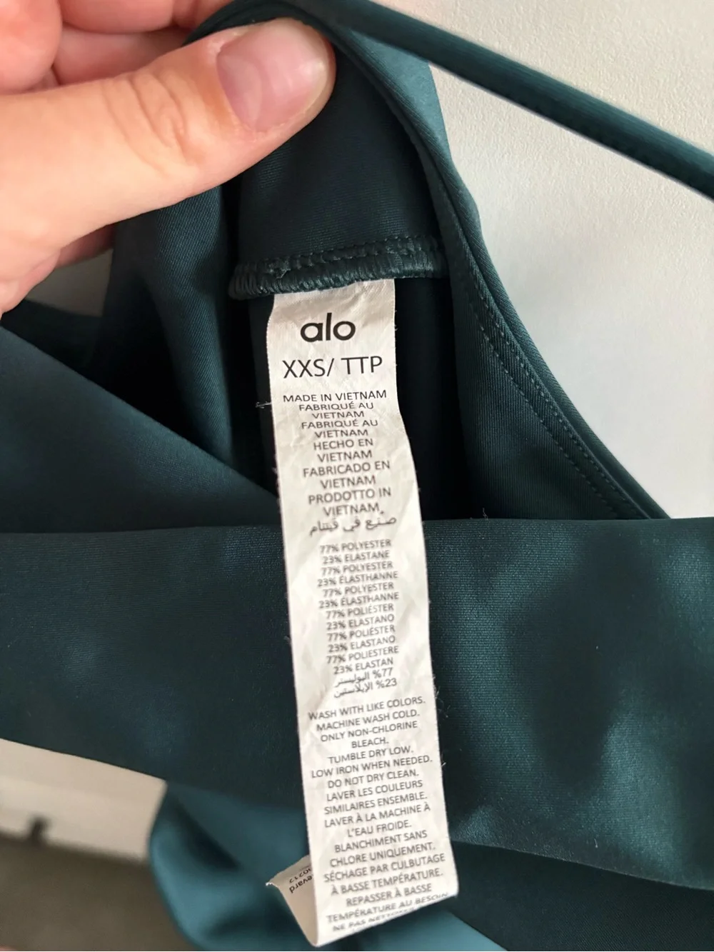 Alo XXS Teal/Green Jump Suit